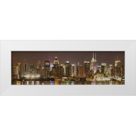 Sepia Skyline White Modern Wood Framed Art Print by Greene, Taylor