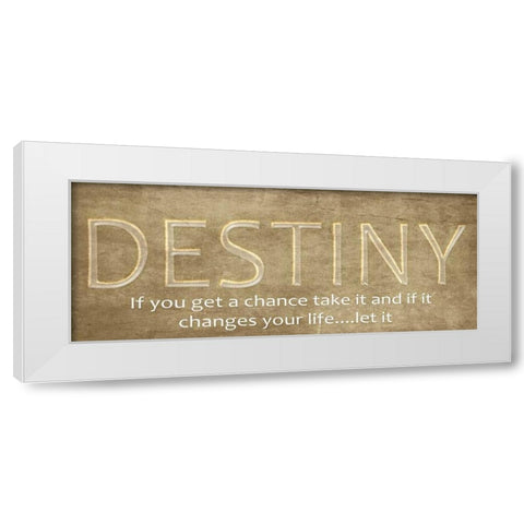 Destiny White Modern Wood Framed Art Print by Greene, Taylor