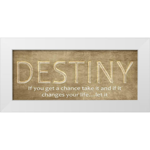 Destiny White Modern Wood Framed Art Print by Greene, Taylor