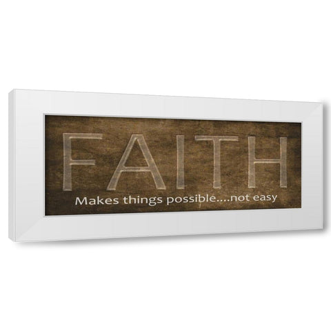 Faith White Modern Wood Framed Art Print by Greene, Taylor