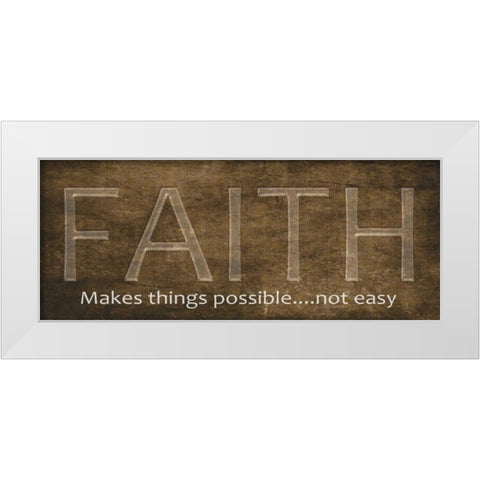 Faith White Modern Wood Framed Art Print by Greene, Taylor