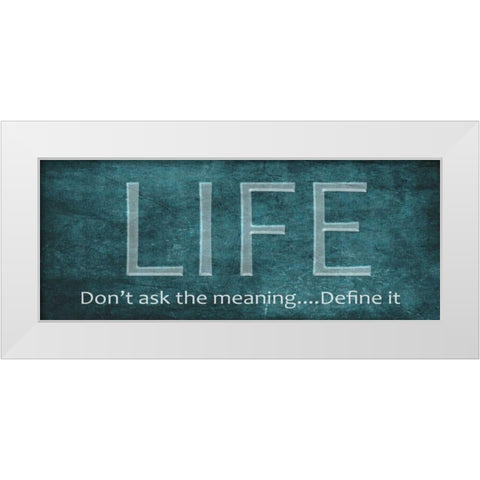 Life White Modern Wood Framed Art Print by Greene, Taylor