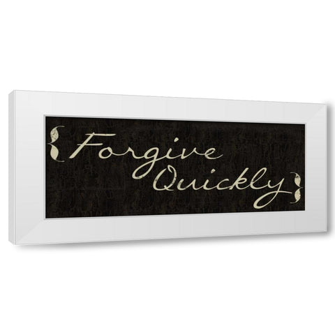 Forgive White Modern Wood Framed Art Print by Greene, Taylor