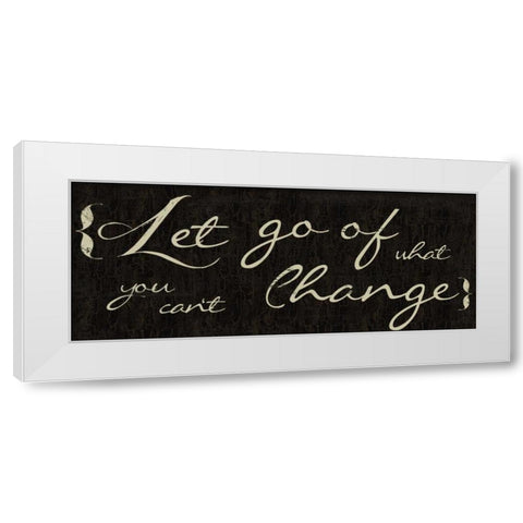 Let Go White Modern Wood Framed Art Print by Greene, Taylor