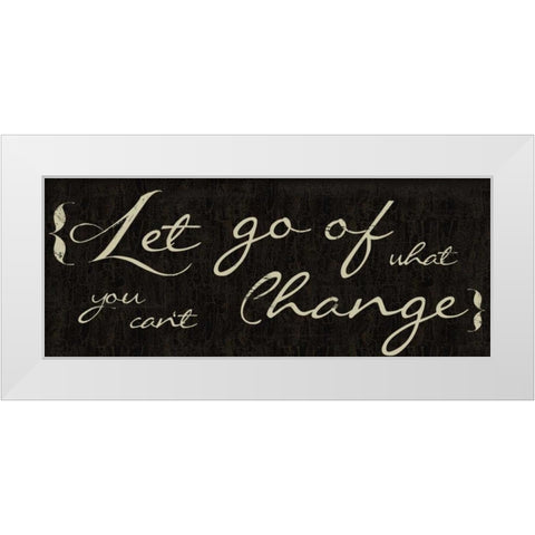 Let Go White Modern Wood Framed Art Print by Greene, Taylor
