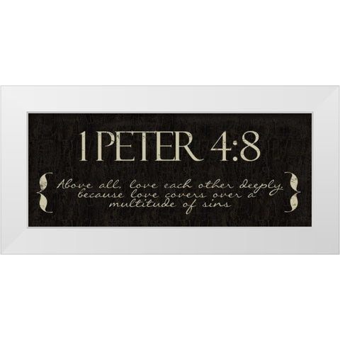 ABOVE ALL White Modern Wood Framed Art Print by Greene, Taylor