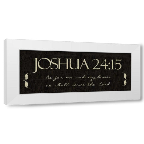 AS FOR ME AND White Modern Wood Framed Art Print by Greene, Taylor