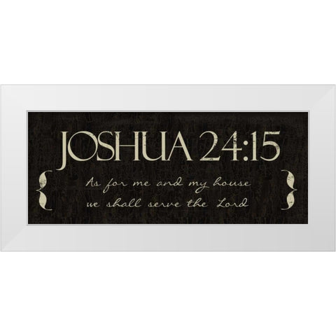 AS FOR ME AND White Modern Wood Framed Art Print by Greene, Taylor