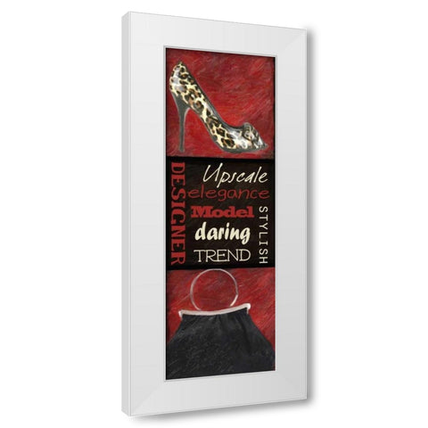 Fashion 9 Patch C White Modern Wood Framed Art Print by Greene, Taylor