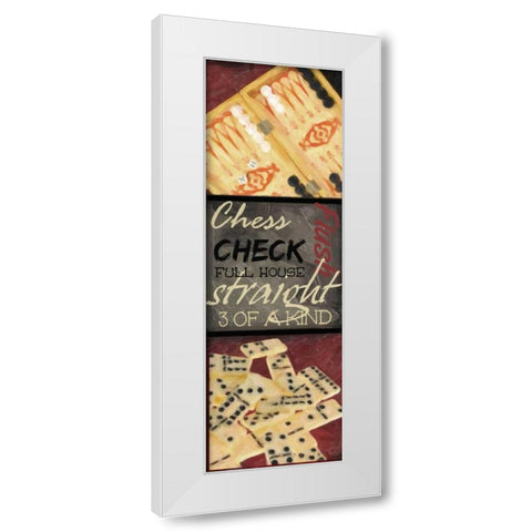 CLASSIC GAMES A White Modern Wood Framed Art Print by Greene, Taylor