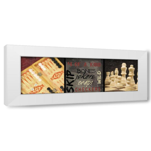 CLASSIC GAMES D White Modern Wood Framed Art Print by Greene, Taylor