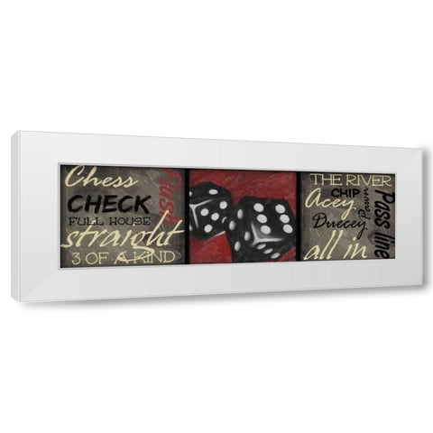 CLASSIC GAMES E White Modern Wood Framed Art Print by Greene, Taylor