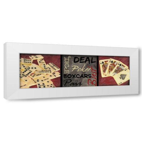 CLASSIC GAMES G White Modern Wood Framed Art Print by Greene, Taylor