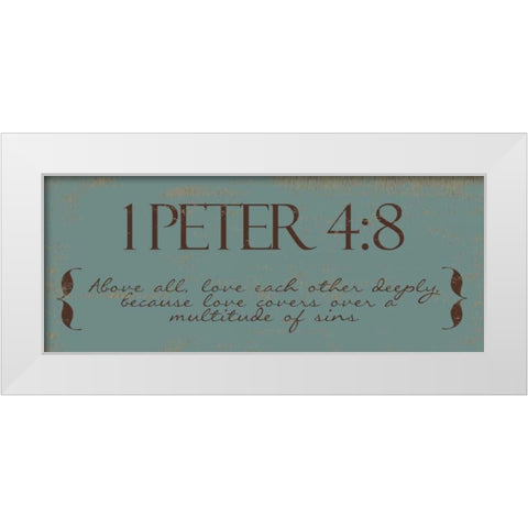 ABOVE ALL White Modern Wood Framed Art Print by Greene, Taylor