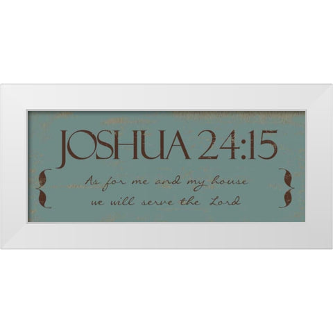 AS FOR ME  White Modern Wood Framed Art Print by Greene, Taylor