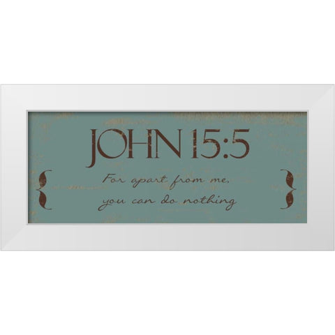 FOR APART FROM ME White Modern Wood Framed Art Print by Greene, Taylor