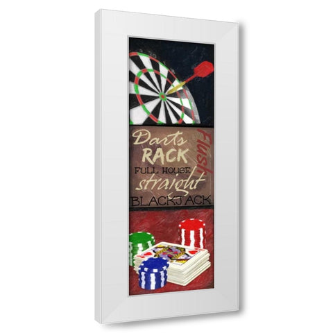 GAMING 9 PATCH 1 White Modern Wood Framed Art Print by Greene, Taylor