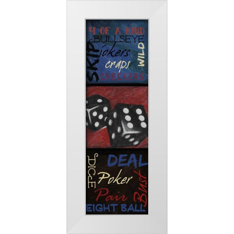 GAMING 9 PATCH 2 White Modern Wood Framed Art Print by Greene, Taylor