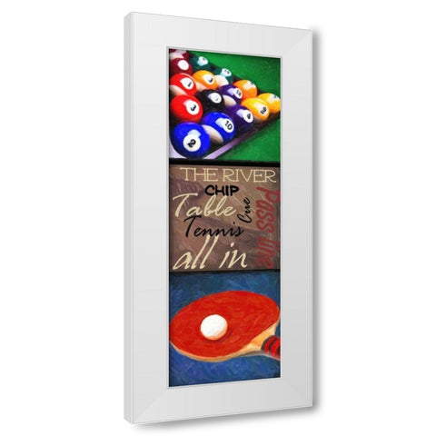 GAMING 9 PATCH 3 White Modern Wood Framed Art Print by Greene, Taylor