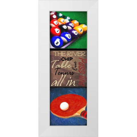 GAMING 9 PATCH 3 White Modern Wood Framed Art Print by Greene, Taylor