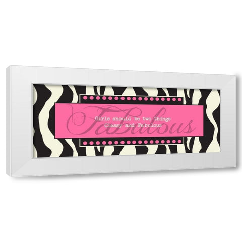 Fabulous White Modern Wood Framed Art Print by Greene, Taylor