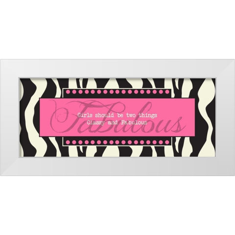 Fabulous White Modern Wood Framed Art Print by Greene, Taylor