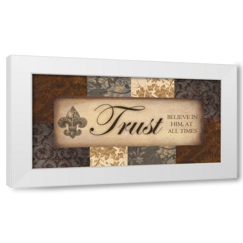 TRUST  NEUTRALS White Modern Wood Framed Art Print by Greene, Taylor
