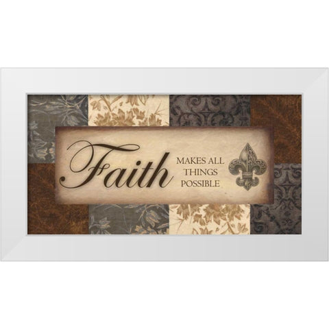 FAITH NEUTRALS White Modern Wood Framed Art Print by Greene, Taylor