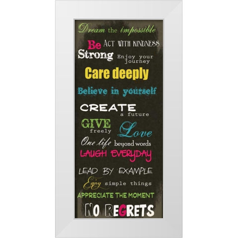 Dream Impossible White Modern Wood Framed Art Print by Greene, Taylor