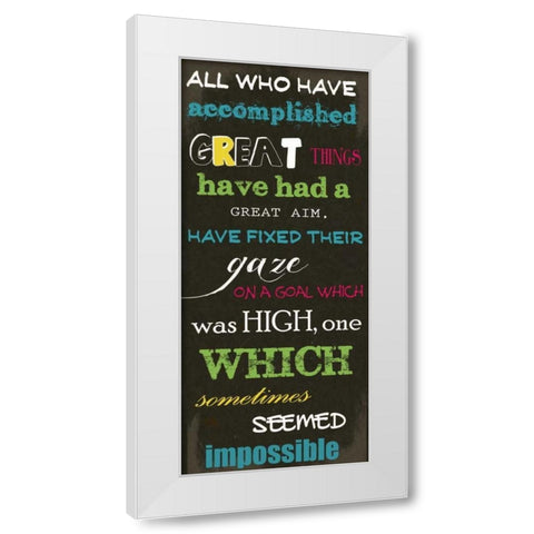 ALL WHO HAVE N White Modern Wood Framed Art Print by Greene, Taylor