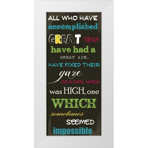 ALL WHO HAVE N White Modern Wood Framed Art Print by Greene, Taylor