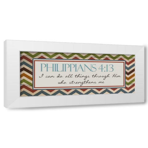 I CAN DO ALL White Modern Wood Framed Art Print by Greene, Taylor