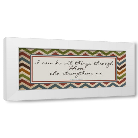 I CAN DO ALL F White Modern Wood Framed Art Print by Greene, Taylor