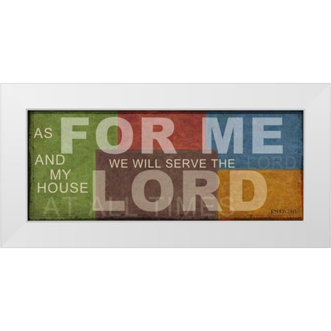 AS FOR ME A1 White Modern Wood Framed Art Print by Greene, Taylor