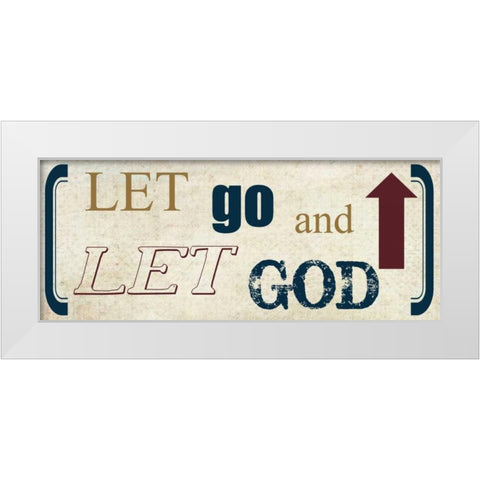 Let Go White Modern Wood Framed Art Print by Greene, Taylor