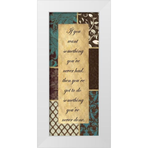 If You Want  White Modern Wood Framed Art Print by Greene, Taylor