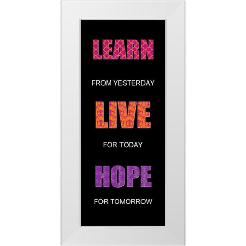 LAUGH 2 White Modern Wood Framed Art Print by Greene, Taylor