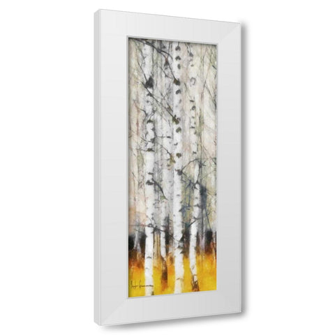 SAFFRON TIMBER PANEL II White Modern Wood Framed Art Print by Greene, Taylor
