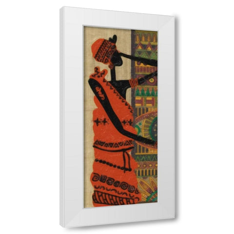 ETHNIC BEAUTY I White Modern Wood Framed Art Print by Greene, Taylor