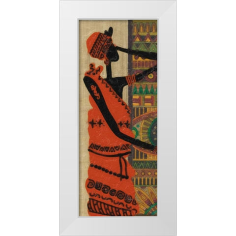 ETHNIC BEAUTY I White Modern Wood Framed Art Print by Greene, Taylor