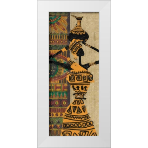 ETHNIC BEAUTY II White Modern Wood Framed Art Print by Greene, Taylor