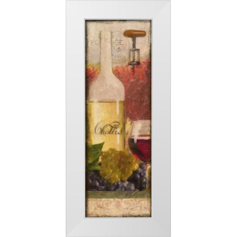 WINE CHABLIS VINEYARD White Modern Wood Framed Art Print by Greene, Taylor