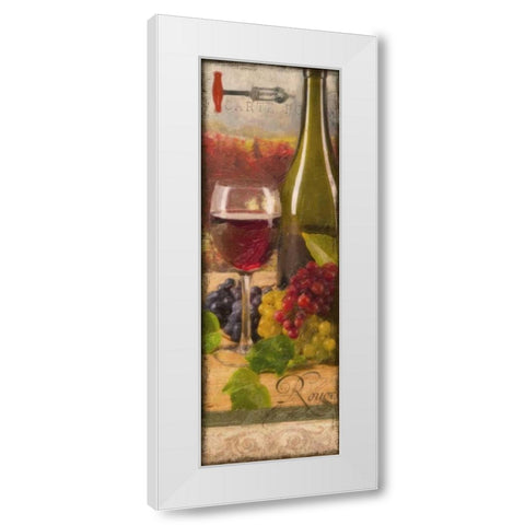 WINE ROUGE VINEYARD White Modern Wood Framed Art Print by Greene, Taylor