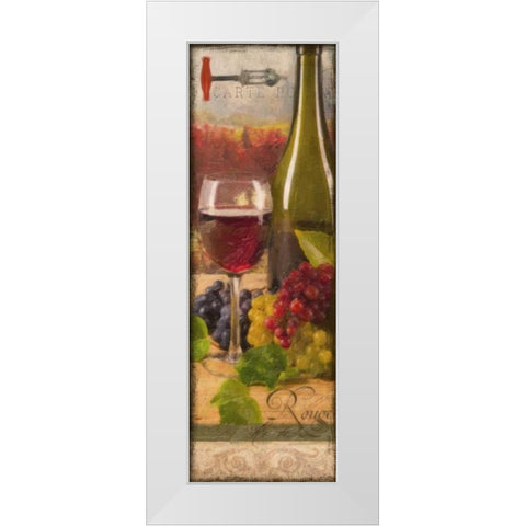 WINE ROUGE VINEYARD White Modern Wood Framed Art Print by Greene, Taylor