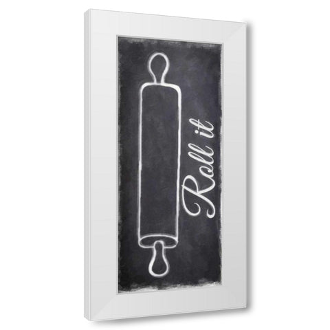 Roll It White Modern Wood Framed Art Print by Greene, Taylor