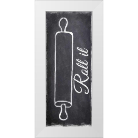 Roll It White Modern Wood Framed Art Print by Greene, Taylor