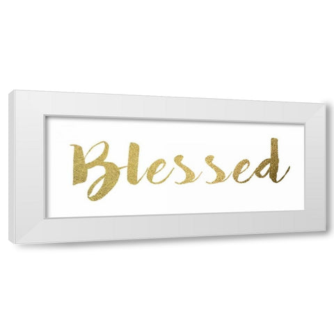Blessed White Modern Wood Framed Art Print by Greene, Taylor