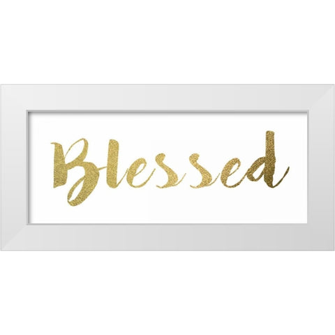 Blessed White Modern Wood Framed Art Print by Greene, Taylor