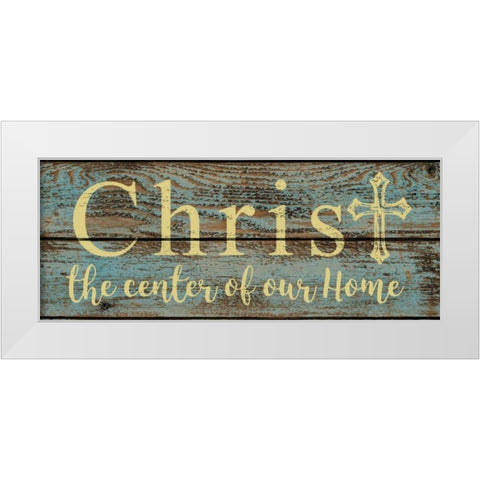 Christ Center White Modern Wood Framed Art Print by Greene, Taylor