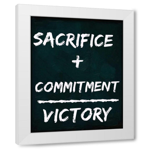 SACRAFICE PLUS White Modern Wood Framed Art Print by Greene, Taylor